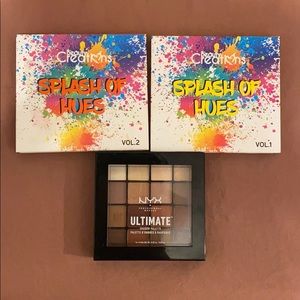 3 makeup palettes